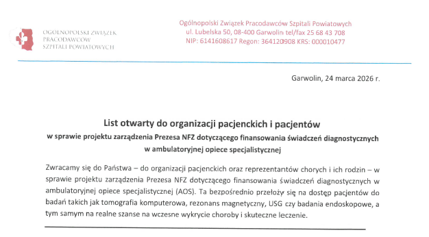 List otwarty ws. ASDK